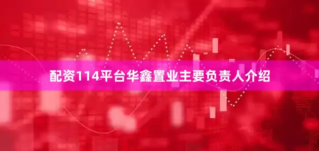 配资114平台　　华鑫置业主要负责人介绍